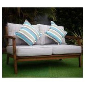 Quintana 2 Seater Outdoor Sofa Brown