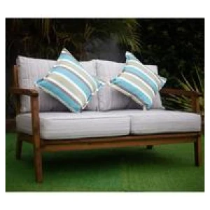 Quintana 2 Seater Outdoor Sofa Brown