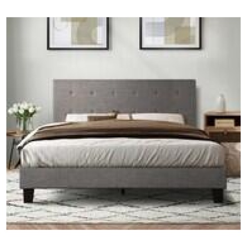 Quiton King Bed Grey
