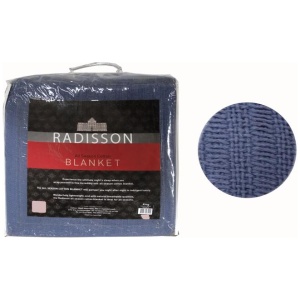 Radisson All Season Cotton Blanket Blue KING