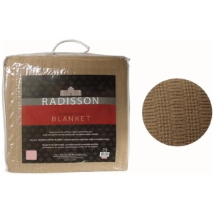 Radisson All Season Cotton Blanket Latte SINGLE