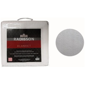 Radisson All Season Cotton Blanket White QUEEN