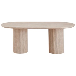 Raimon Furniture Azalea Modern Luxurious Wooden Kitchen Dining Table 200cm Limestome