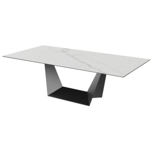 Raimon Furniture Corby Modern Rectangular Fixed Kitchen Dining Table 240cm Marmo Ceramic