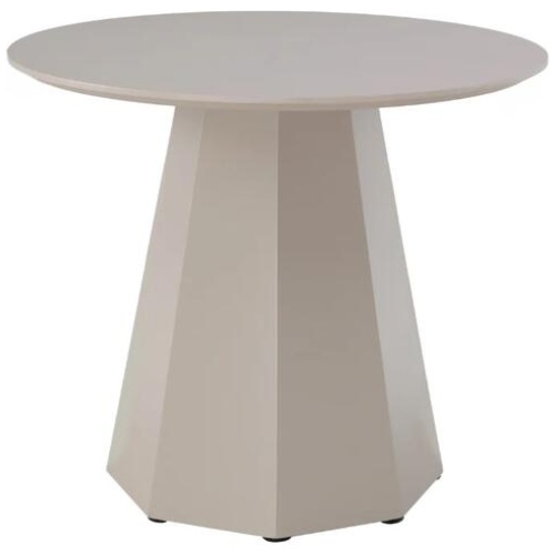 Raimon Furniture Sefina Modern Round Wooden Kitchen Dining Table 90cm Putty
