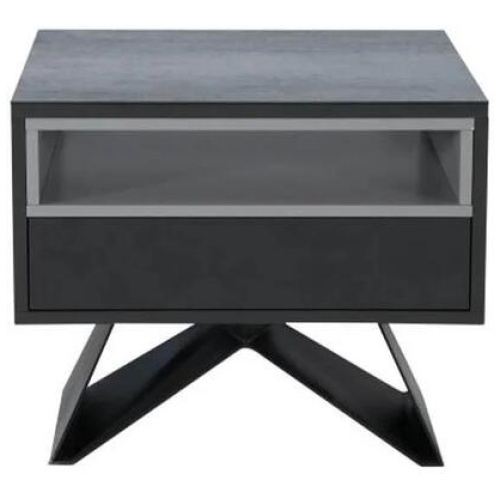 Raimon Furniture Vertia Square Side Table - Shadow Grey