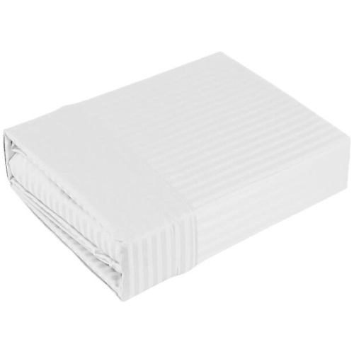 Ramesses 1000TC American Pima Cotton Narrow Stripe Sheet Set White Queen