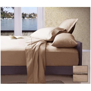 Ramesses 1000TC American Pima Cotton Plain Design Sheet Set Linen King