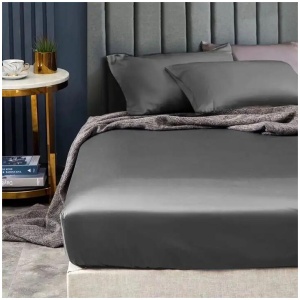 Ramesses 1500TC Elite Egyptian Cotton Sateen Fitted Sheet Combo Set Charcoal Mega Queen