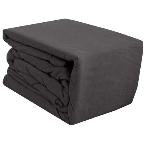 Ramesses Egyptian Cotton Flannel Sheet Set Charcoal Single