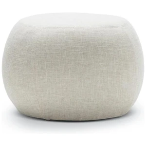 Raven Fabric Cushion Ottoman - Beige by Interior Secrets - AfterPay Available