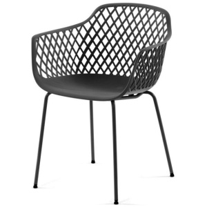Reese Dining Chair - Gunmetal Grey by Interior Secrets - AfterPay Available