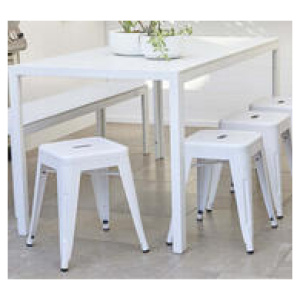 Replica Tolix 2.0 Matte Bar Stool Small White