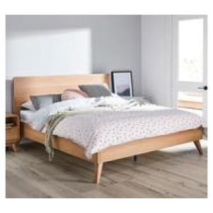 Retro Queen Bed Brown
