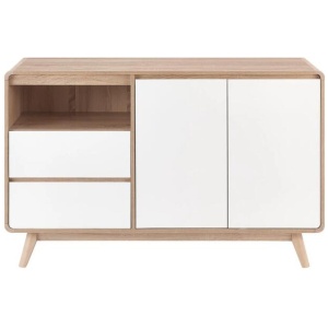 Robin Buffet Unit Sideboard Storage Cabinet - White - White