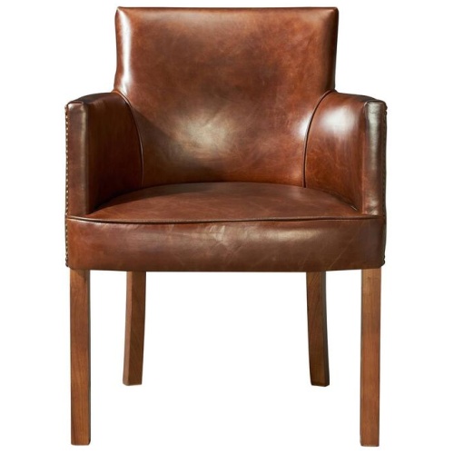 Rochelle Leather Armchair, Vintage Whiskey