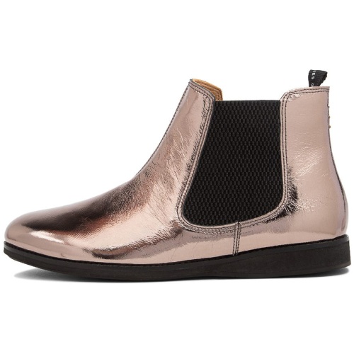 Rollie Chelsea X Rl Pewter Black Patent Leather Pewter Black Boots Womens Shoes Casual Ankle Boots
