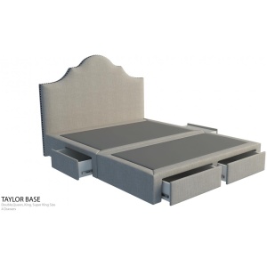 Royal custom bed with choice of storage bases