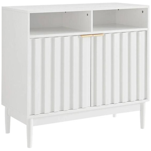 Sarantino Eleni 2-Door Sideboard Buffet Hallway Cabinet Storage Console Cupboard in White