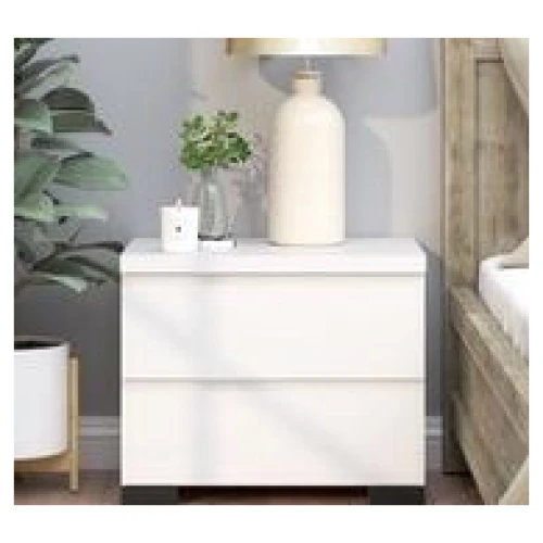 Senora Bedside Table White