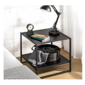 Set Of 2 Asahi Bedside Tables Black