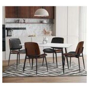Set Of 2 Chad Dining Chairs Black