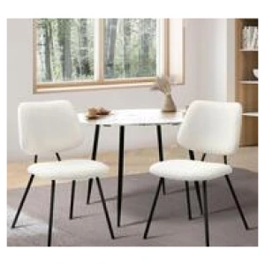 Set Of 2 Darri Dining Chairs White