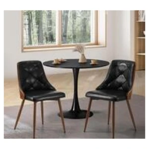 Set Of 2 Dunstan Dining Chairs Black