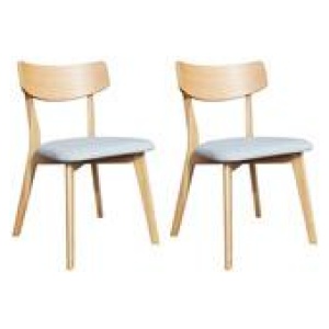 Set Of 2 Enzo Dining Chairs Brown