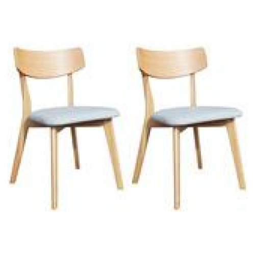 Set Of 2 Enzo Dining Chairs Brown