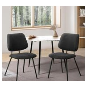 Set Of 2 Harford Dining Chairs Grey