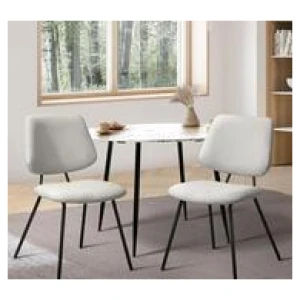 Set Of 2 Harford Dining Chairs White