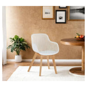 Set Of 2 Jinan Dining Chairs White