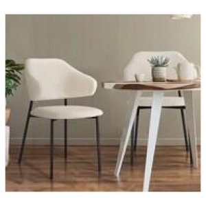 Set Of 2 Katrina Dining Chairs Black