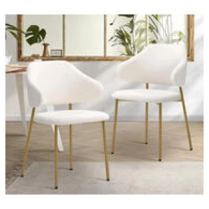 Set Of 2 Katrina Dining Chairs Yellow