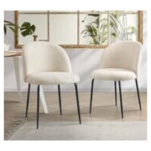 Set Of 2 Lysander Dining Chairs White