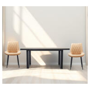 Set Of 2 Reah Dining Chairs Neutral