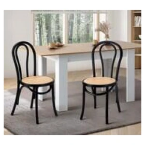 Set Of 2 Trisha Dining Chairs Black