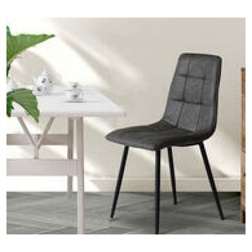 Set Of 4 Caet Dining Chairs Grey