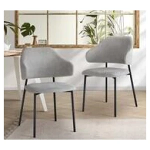 Set Of 4 Gene Dining Chairs Black