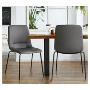 Set Of 4 Hartwell Stackable Dining Chair Grey