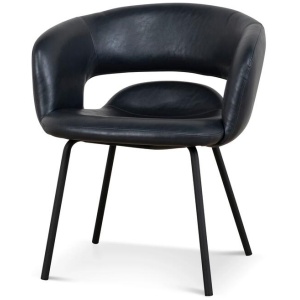 Set of 2 - Dalca Dining Chair - Full Black by Interior Secrets - AfterPay Available