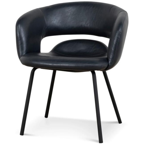 Set of 2 - Dalca Dining Chair - Full Black by Interior Secrets - AfterPay Available