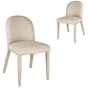 Set of 2 - William Dining Chair - Pale Beige by Interior Secrets - AfterPay Available