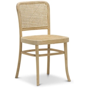Set of 2 - Zara Teak Wood Cane Dining Chair - Natural by Interior Secrets - AfterPay Available