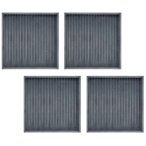Set of 4 Square Broad Slat Bamboo Table Placemats 35 x 35cm Dark Grey