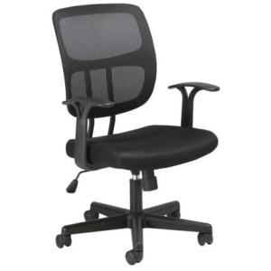 Seto Adjustable Mid Back Mesh Office Computer Chair Black