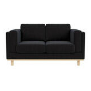 Seville 2 Seater Sofa Black
