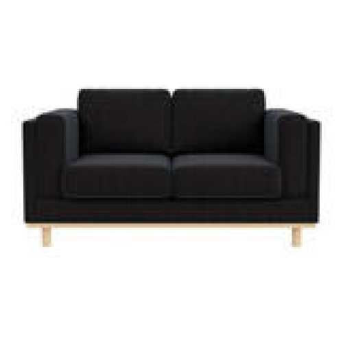 Seville 2 Seater Sofa Black