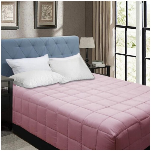Shangri La Bamboo Blend Microfiber Box End Quilt Dusty Pink Queen